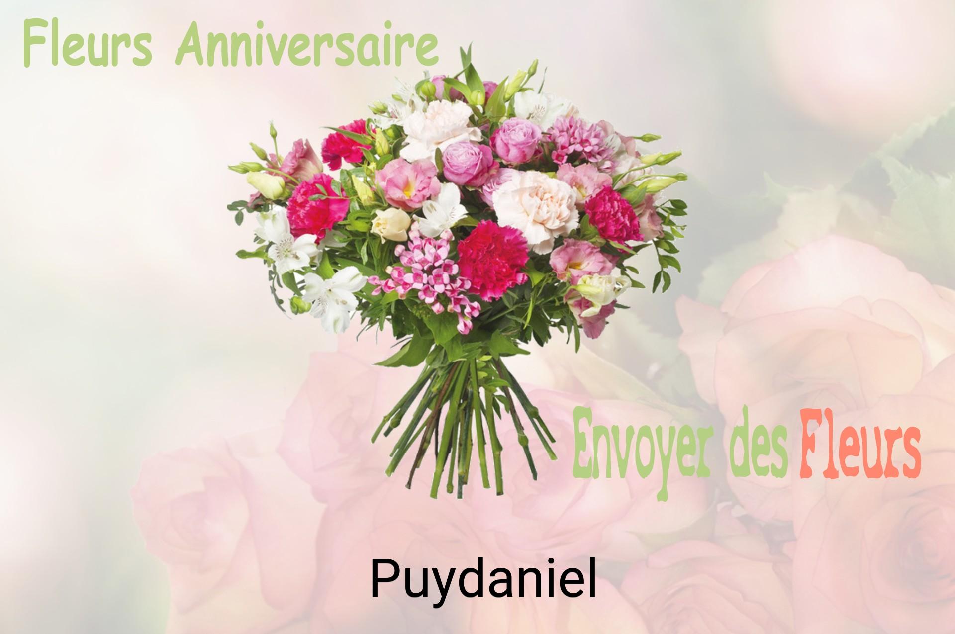 Bouquet de fleurs d’anniversaire livré à Puydaniel